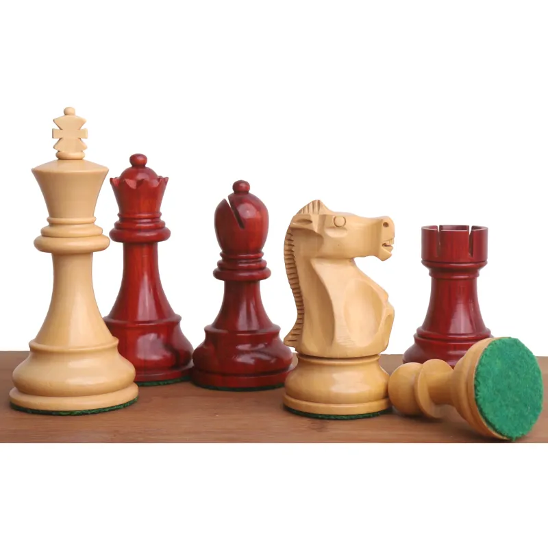 Slightly Imperfect 1972 Championship Fischer Spassky Chess Set- Chess Pieces Only - Twofold Weighted Bud Rosewood