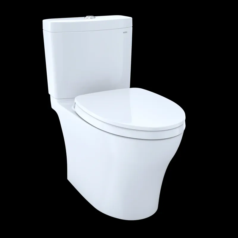 Toto Aquia IV Two Piece Elongated Toilet Dual Flush Conventional Height