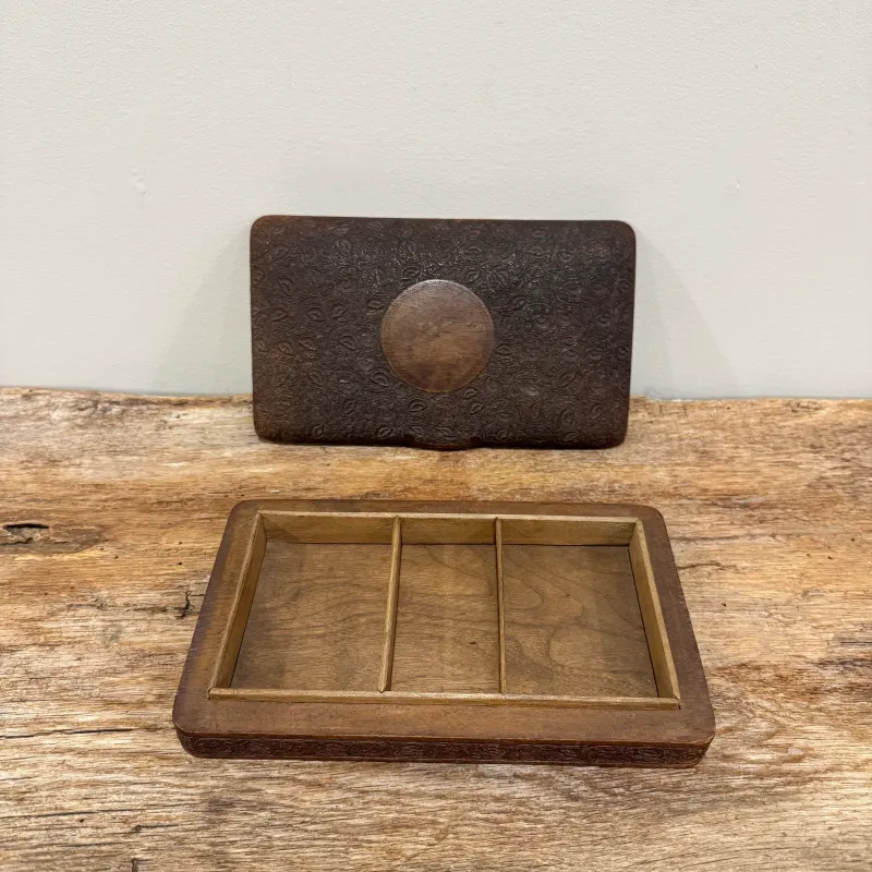 English Timber Box Tooled Detail - 24 Inch