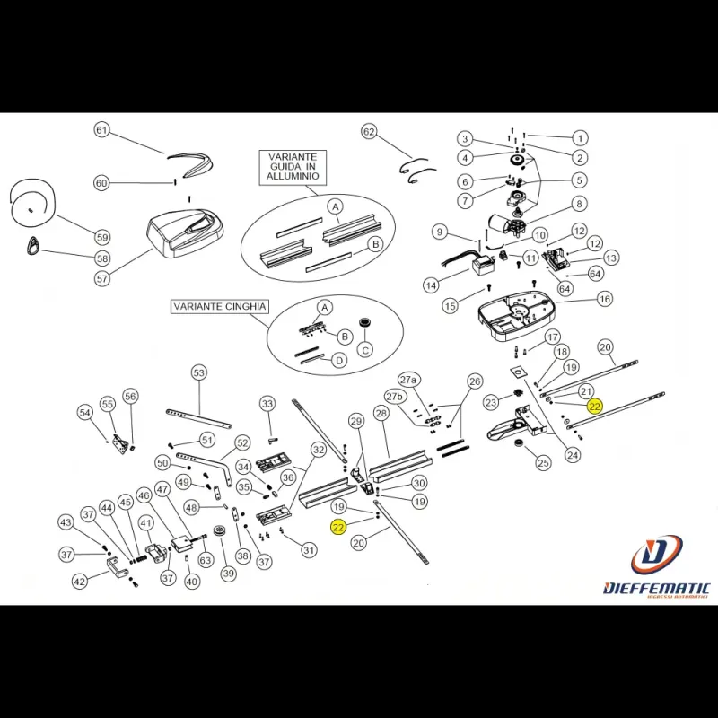 112508 Dado M5 Utile Uniko Ricambio Easy Installation
