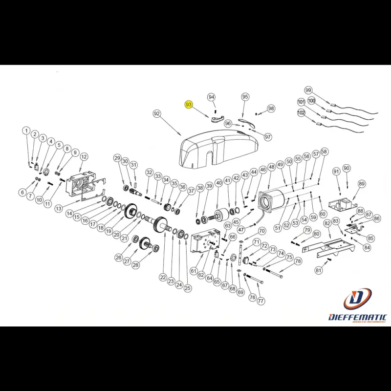 113049 Leva Sblocco Standard Bazer Ricambio