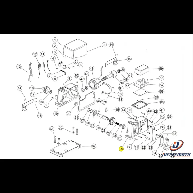 120042 Scatola Motore Lato Leva Ag Future Kv10 Ricambio