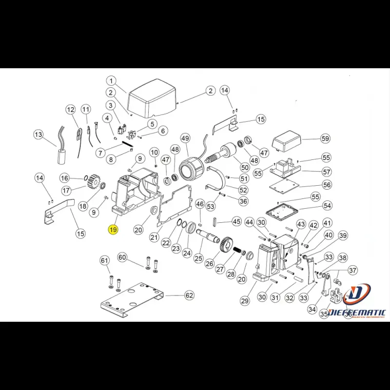 120043 Scatola Motore Lato Ingranaggio Ag Future Kv10 Ricambio