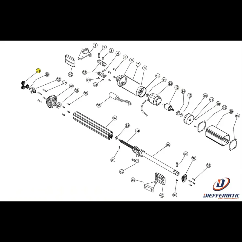 121031 Ingranaggio Z28 M1 Synthetic Linear 11 Vh 230V Ricambio