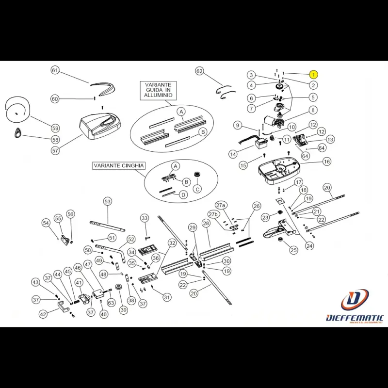 121084 Vite Tsp + 4 X 25 Utile Uniko Ricambio 40-Piece Bit Set