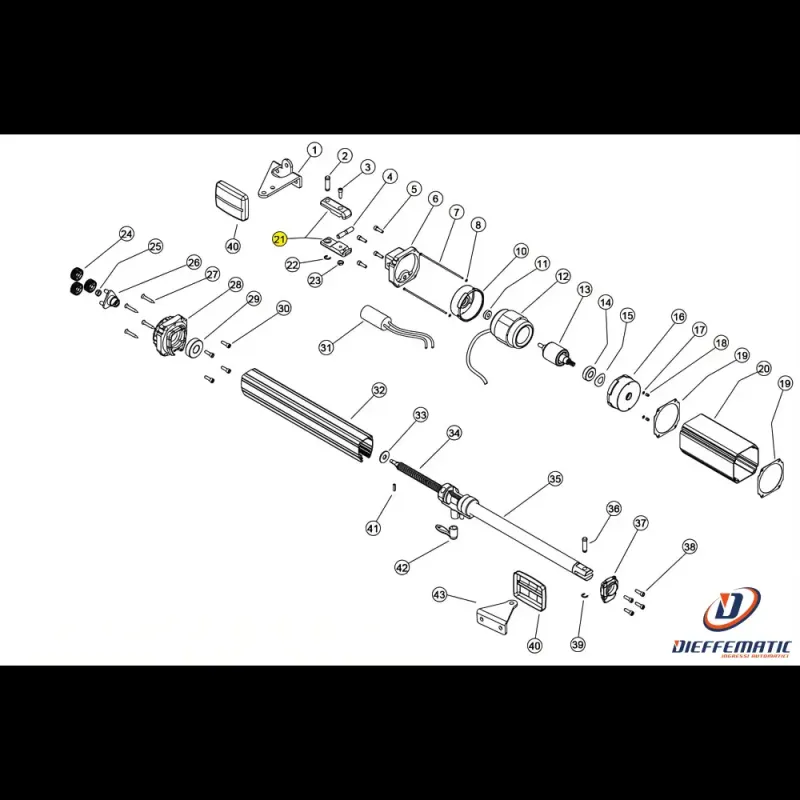 121091 Forcella Posteriore Linear 11 Vh 230V Ricambio