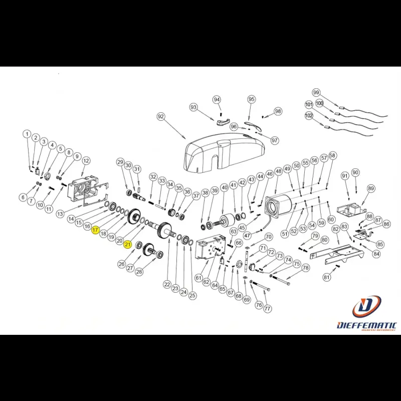 121364 Seeger Tipo E D.25 Core Bazer Ricambio