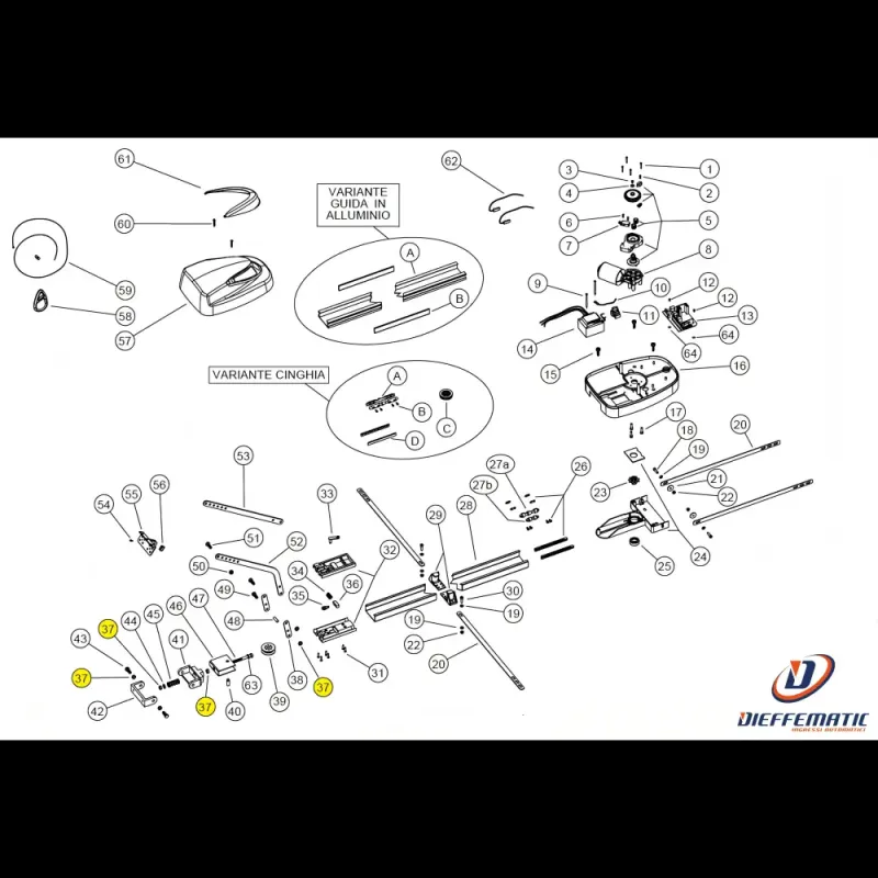 121365 Dado M8 Utile Uniko Ricambio