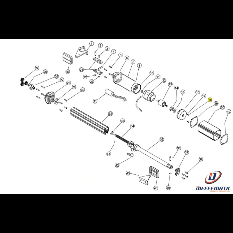 122001 Distanziale Ad Esagono M3 Linear 11 Vh 230V Ricambio