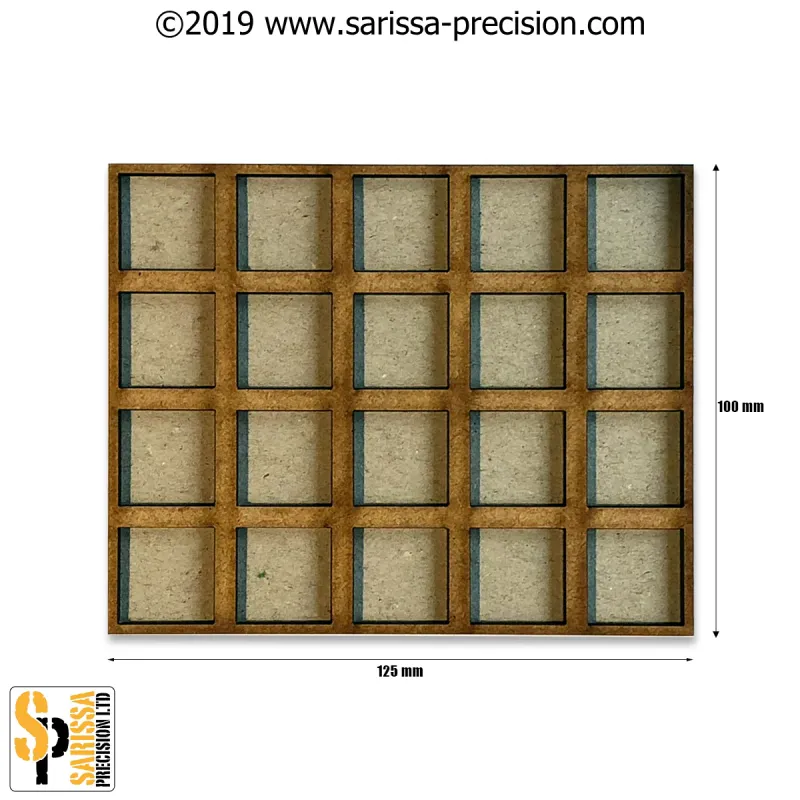 125x100mm Movement Tray 20x20mm bases (Skirmish Style)
