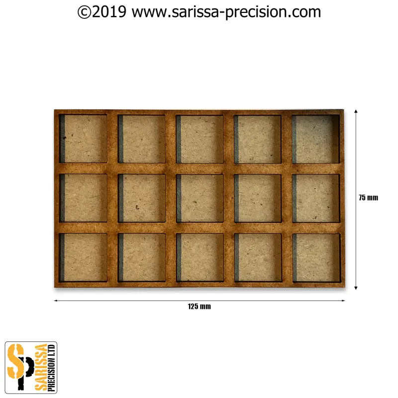 125x75mm Movement Tray 20x20mm bases (Skirmish Style)