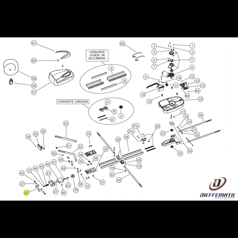 140046 Staffa Di Fissaggio Muro Utile Uniko Ricambio