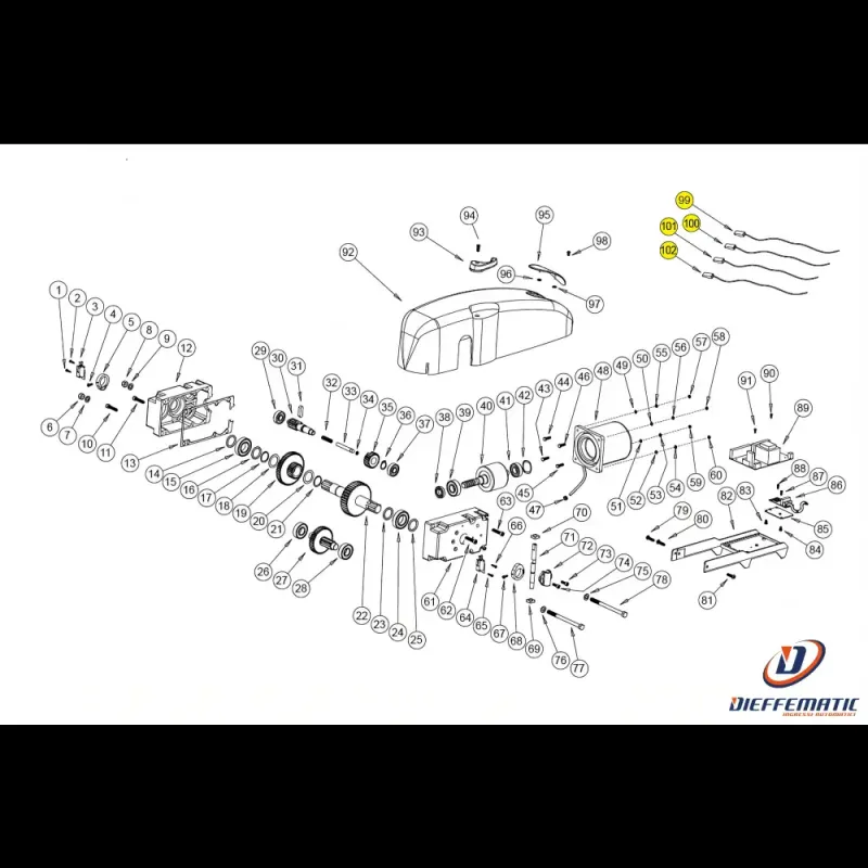 140065 Cavo Precablato Simple Bazer Ricambio