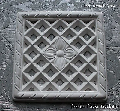 230mm X 230mm Petite Plaster Air Vent Cover Victorian Design