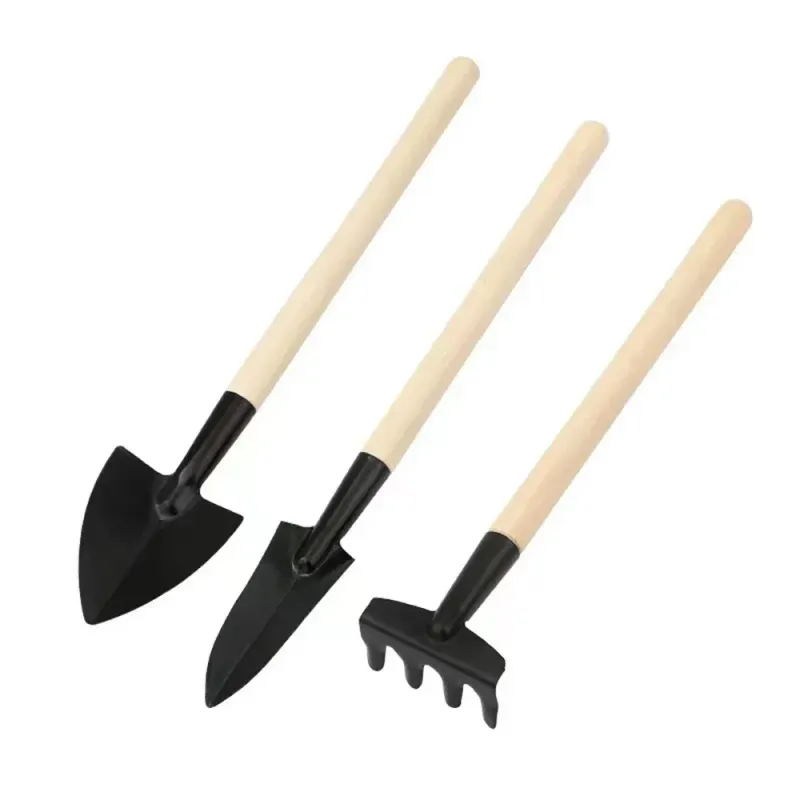 3Pcs Shovels Rake Wide Slim Useful Planting Shovel Digging Soil Handle Gardening Hand Tools Growing Family Garden