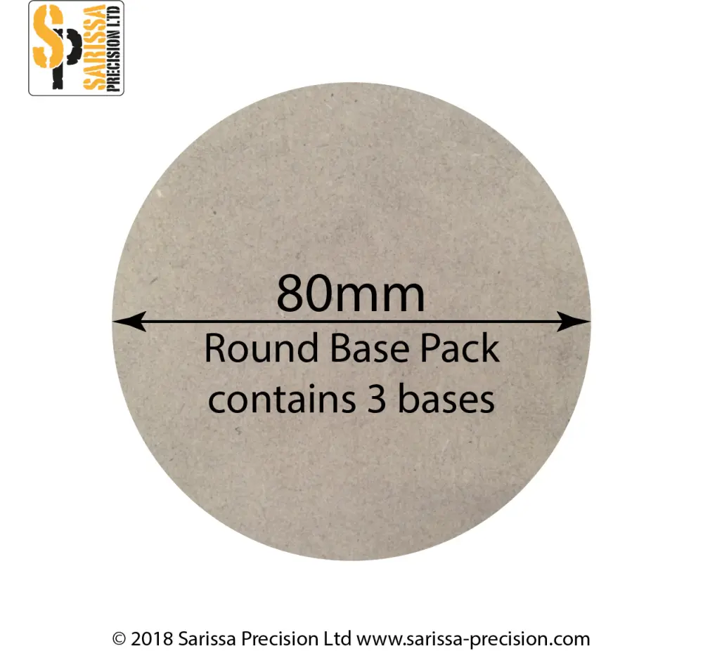 80mm Round Base Pack