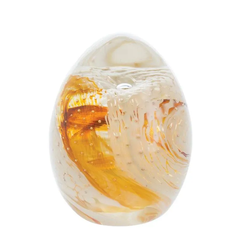 Abstract Blessings Amber Paperweight