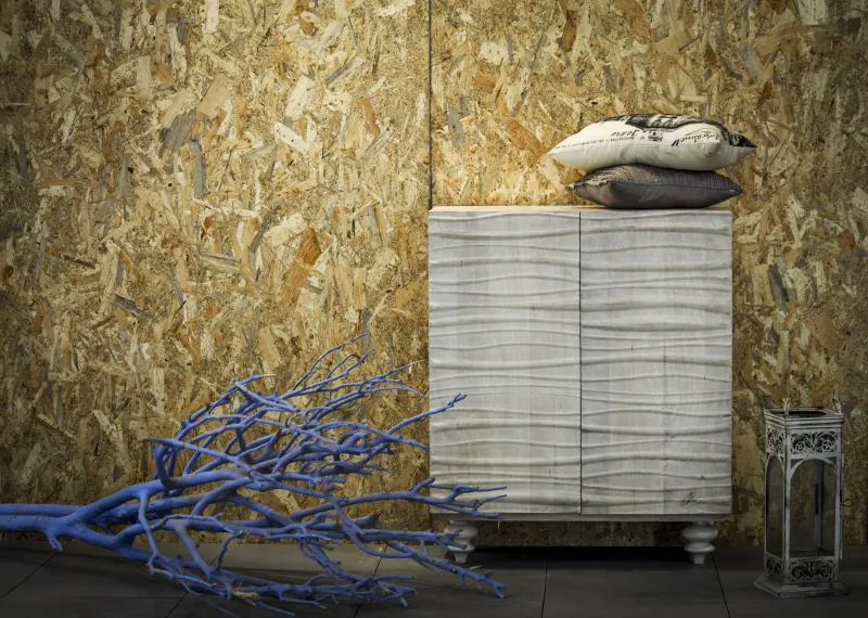 ACME Balthazar Console Table, Pearl Washed