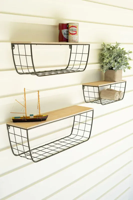 Adjust 3 wire & wood wall shelves DIY Projects