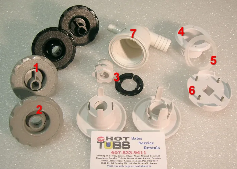 Adjusta-Flow Directional Jet (#2) Pentair Luxury Subcompact Spa Jets