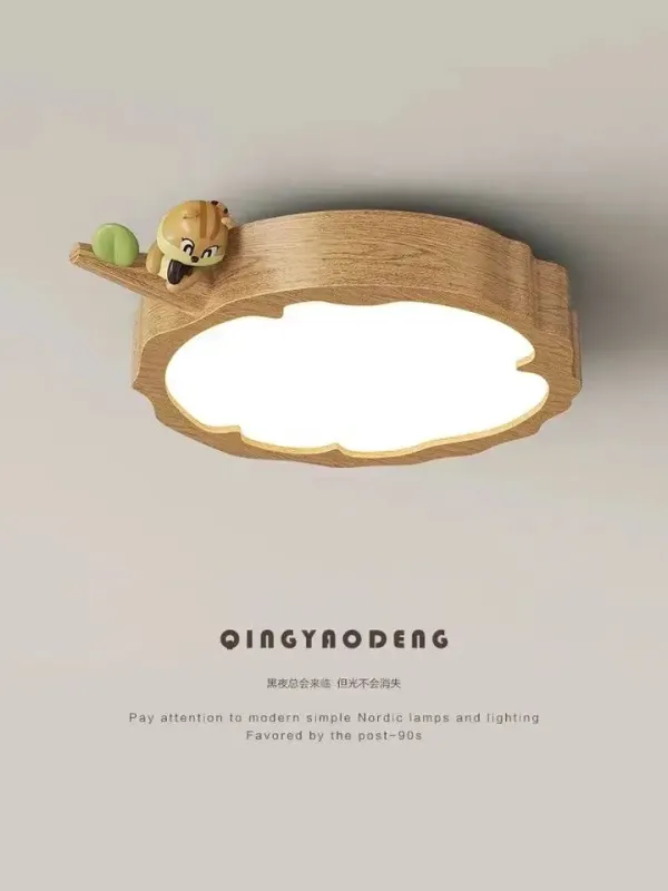 Afralia™ Contemporary Log Wind Room Ceiling Lamp Made USA