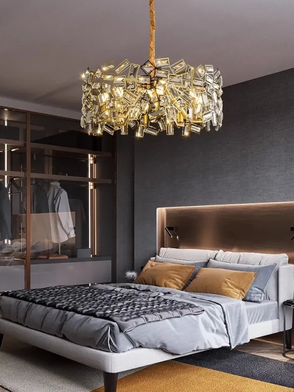 Afralia™ Crystal Chandelier: Today's Bedroom Lighting Fixture Home Decoration