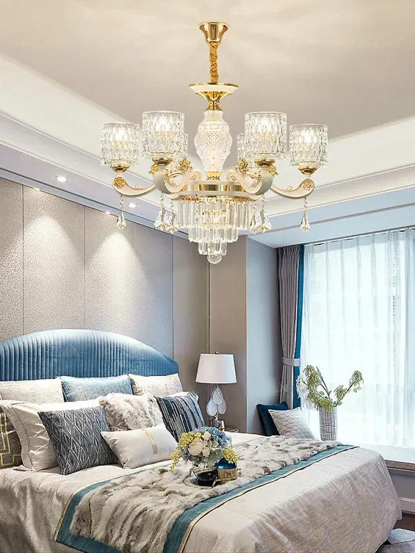 Afralia™ Crystal High-end Chandelier Home Living Room Dining Bedroom Villa Hall Work Light
