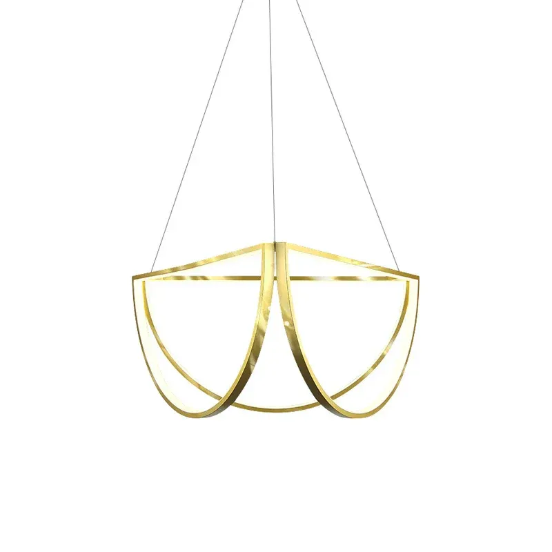 Afralia™ Gilded Chandelier LED Indoor Lighting Living Room & Bedroom