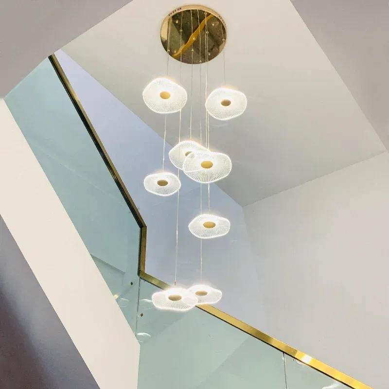 Afralia™ Lotus Leaf Nordic Chandelier Classy Home Decor