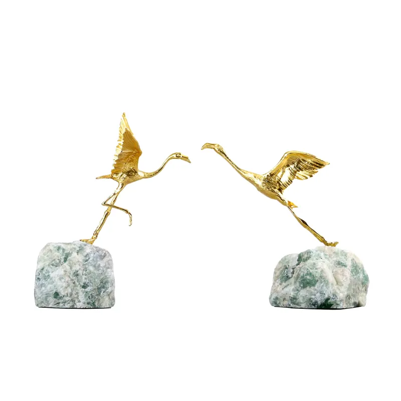 Afralia™ Modern Crane Wings Natural Stone Home Gentle Decoration