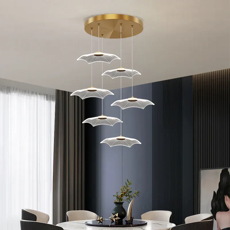 Afralia™ Present-day Staggered Chandelier Living Room, Dining Room, and Kitchen - 20V