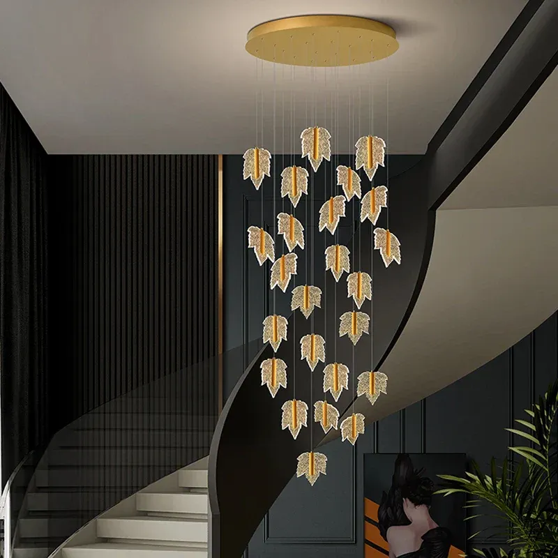 Afralia™ Tree Leaf Contemporary Chandelier Living and Dining Room Decor