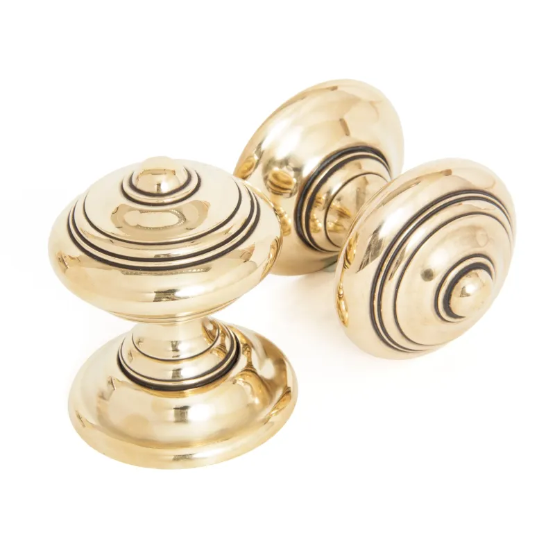 Aged Brass Elmore Concealed Mortice Knob Place | From Anvil