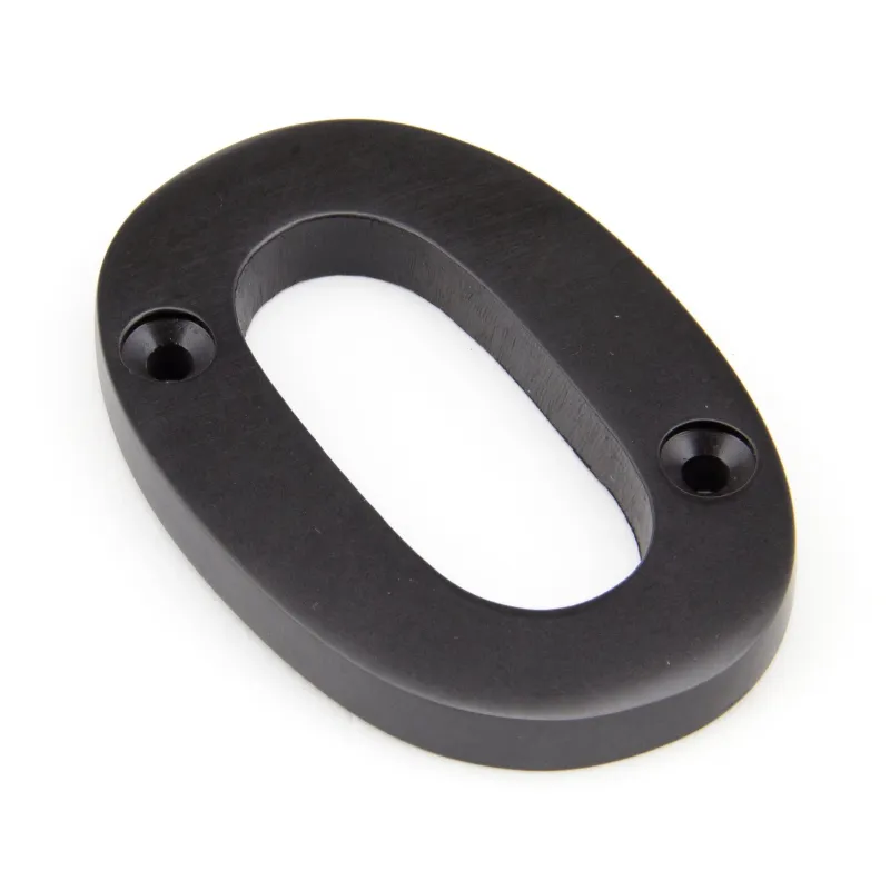 Aged Rustic gold Numeral 0 | From Anvil