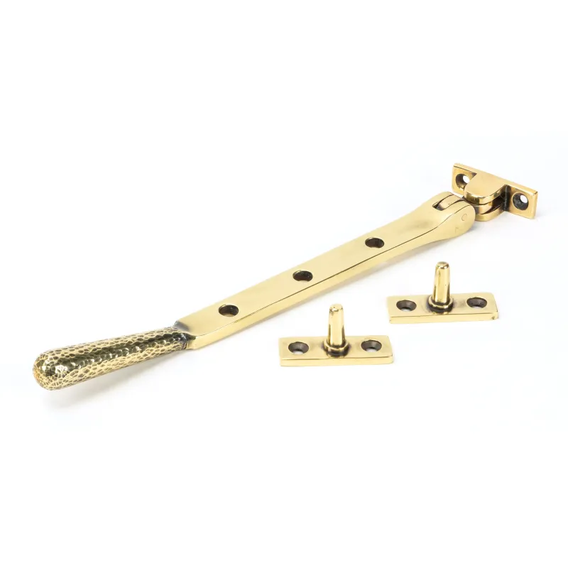 Aged Warm alloy 8" Hammered Newbury Stay | From Anvil