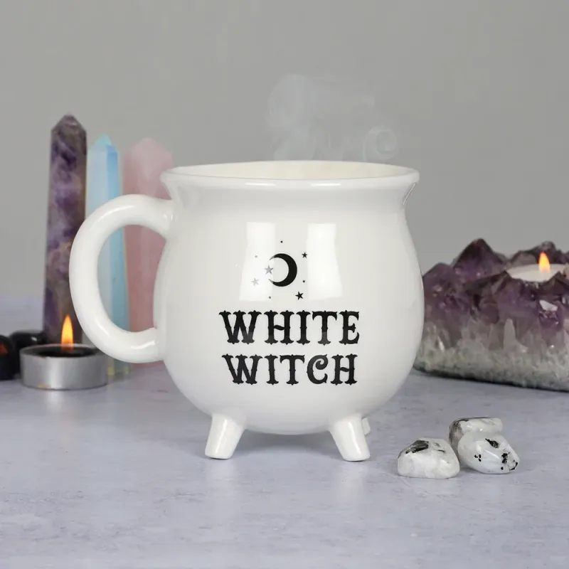 Alabaster Witch Cauldron Mug | Lifetime Warranty