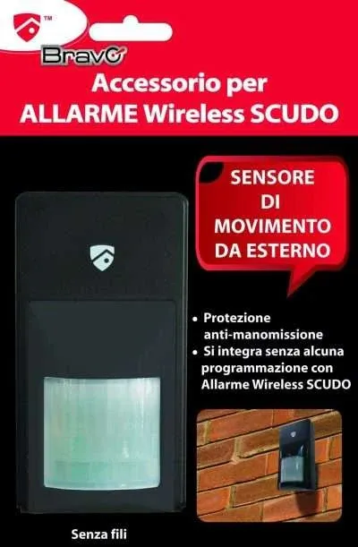 Antifurto Domestico Bravo Con Sensore di Movimento per Ambienti Esterni Work Light