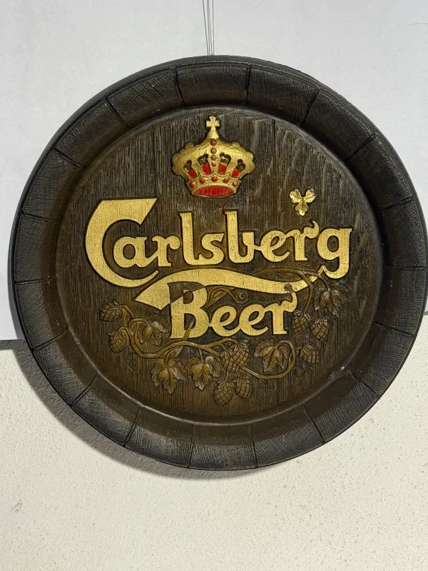 Antique 'Carlsberg Beer' Beer Sign