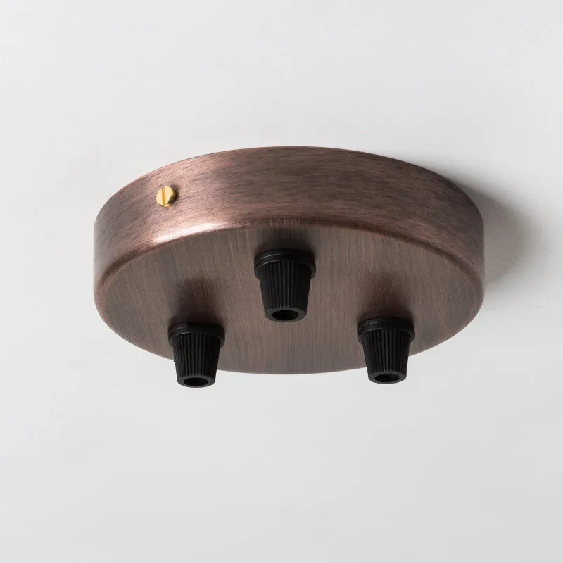 Antique Warm-toned Ceiling Rose Three Outlet