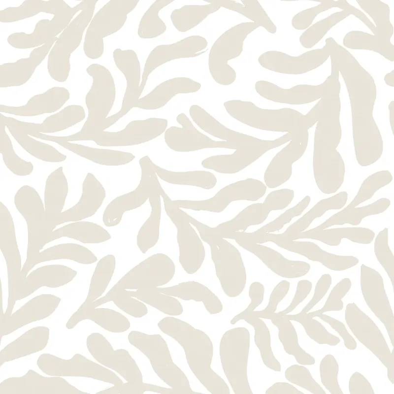 Apricot Leaf Wallpaper Almond Latte