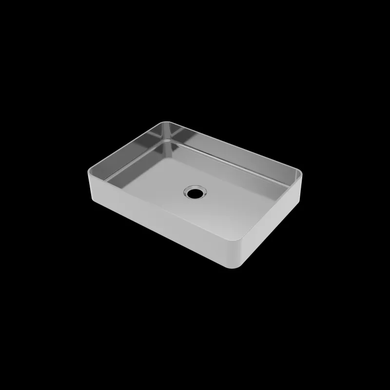 Aquaflo Edge 20" Handmade Stainless Steel Vessel Sink