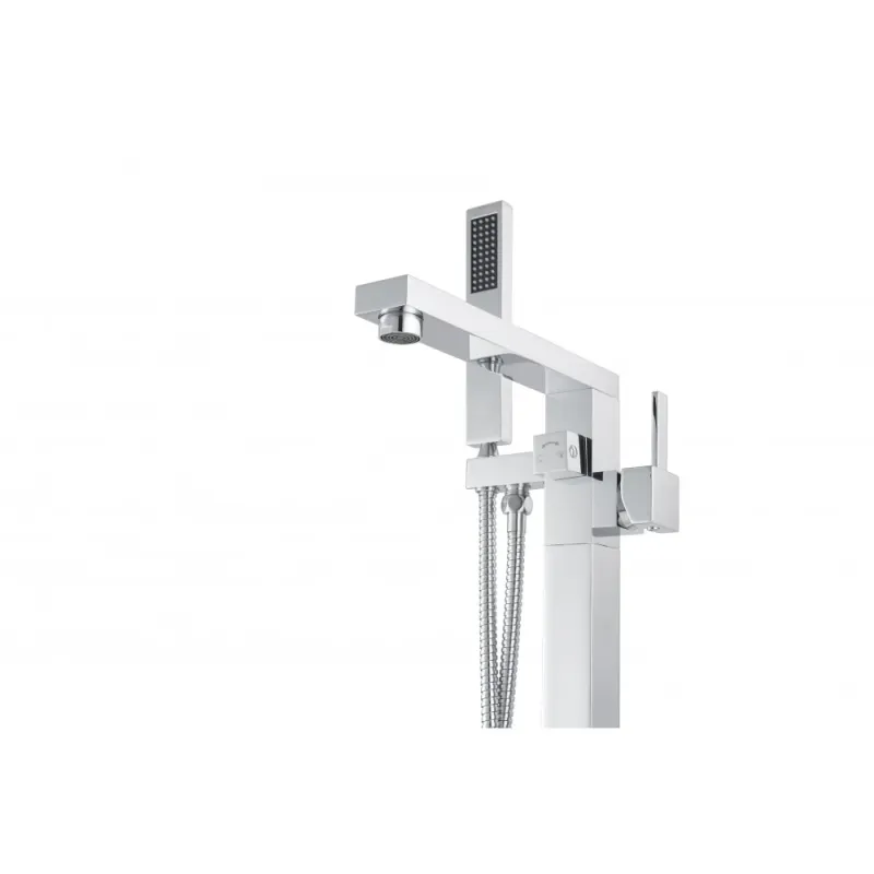 Ares II, robinet de bain sur pied shiny metal