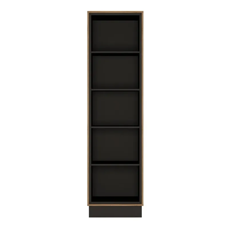 Axton Belmont Extended Bookcase Walnut And Dark Panel Finish