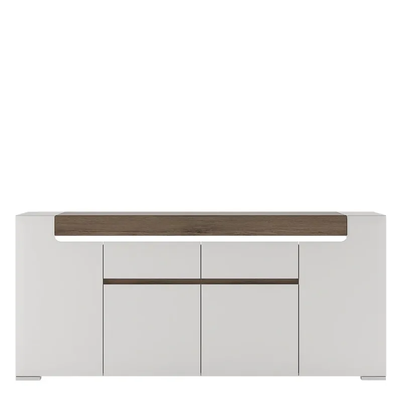 Axton Bronxdale Generous 4 Door 2 Drawer Sideboard (inc. Plexi Lighting)