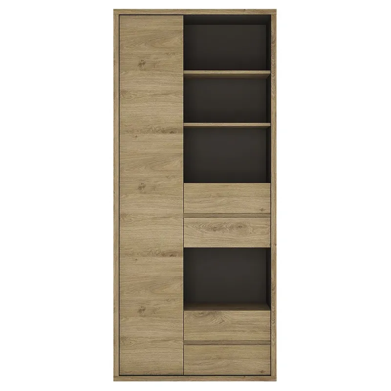 Axton Kingsbridge Towering wide 1 Door 4 Drawer Bookcase Easy Installation