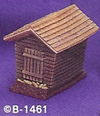 B1461 Village Corn Crib Porcelain Molds