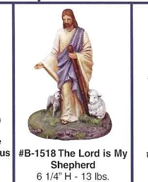 B1518 Lord Is My Shepherd Pottery Molds
