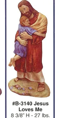 B3140 Jesus Loves Me Earthenware Molds