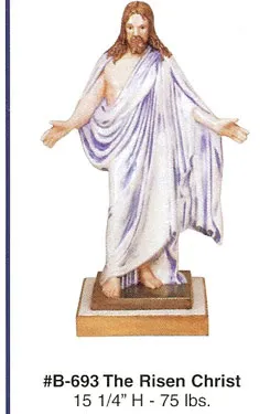 B693 Risen Christ Earthenware Molds