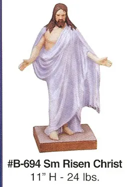 B694 Miniature Risen Christ Ceramic Molds
